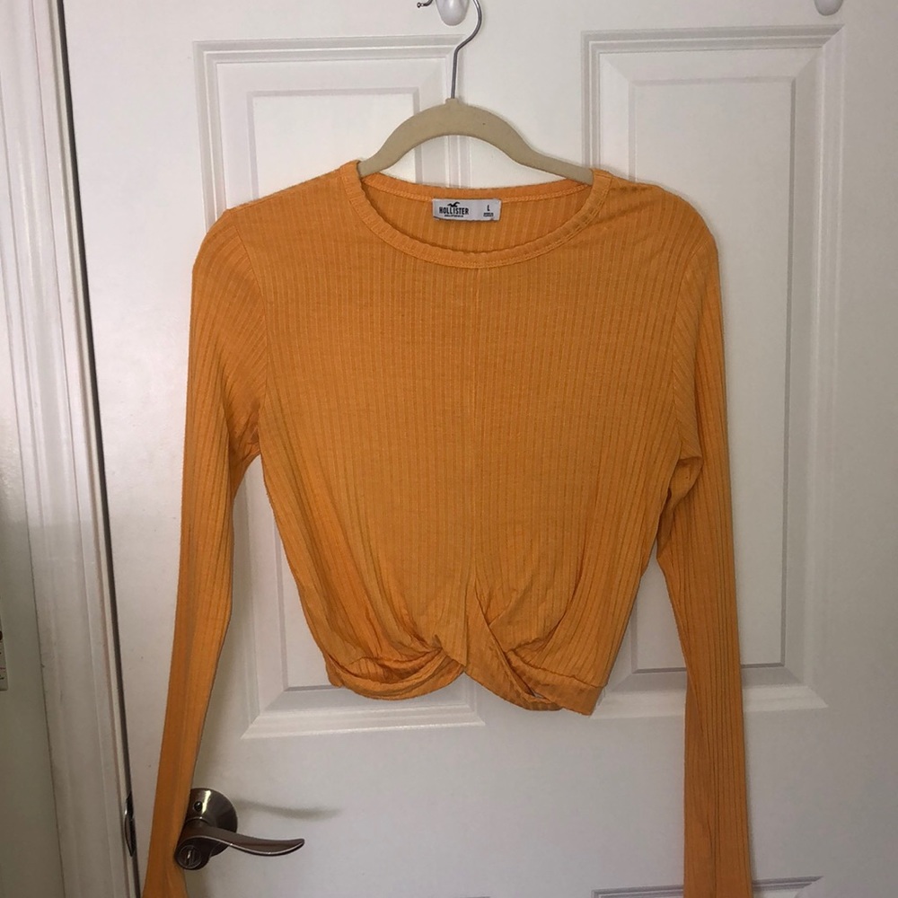 Yellow tie long sleeve